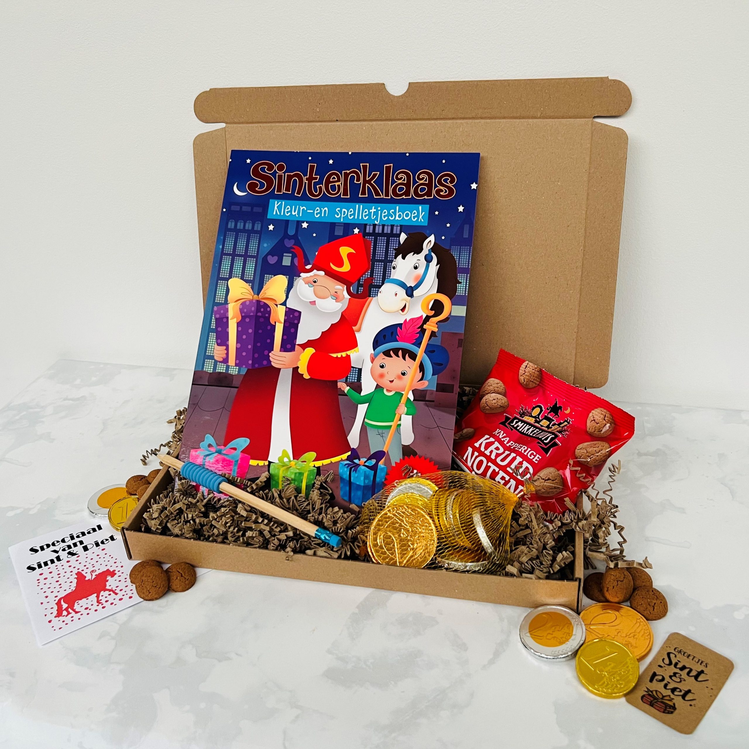 kever maximaal kiezen Brievenbus cadeau - Sinterklaas kleur -en spelletjesboek - Ggifts